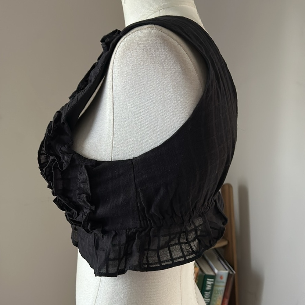 MAJORELLE Black Ruffled Bra Intimates - Picture 5 of 9
